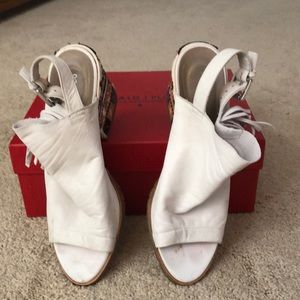 White Donald Pliner sandals